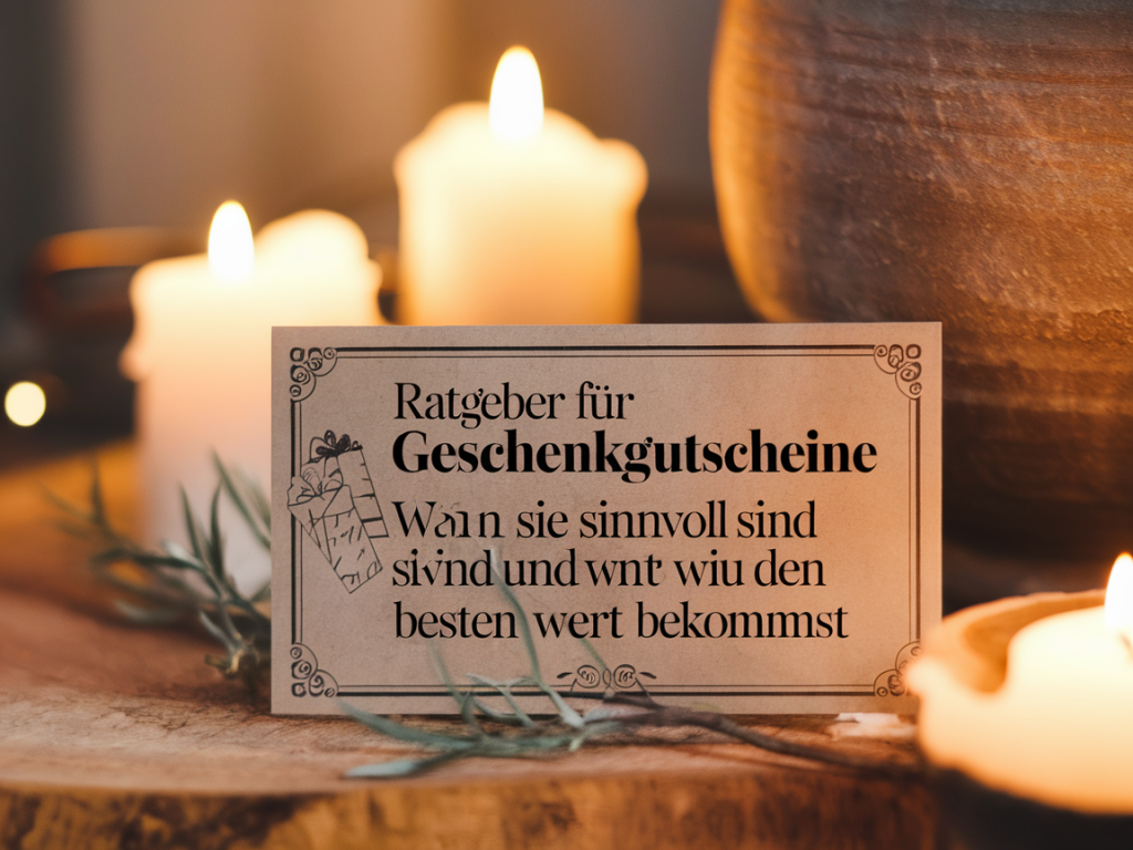 Ratgeber für geschenkgutscheine: wann sie sinnvoll sind und wie du den besten wert bekommst