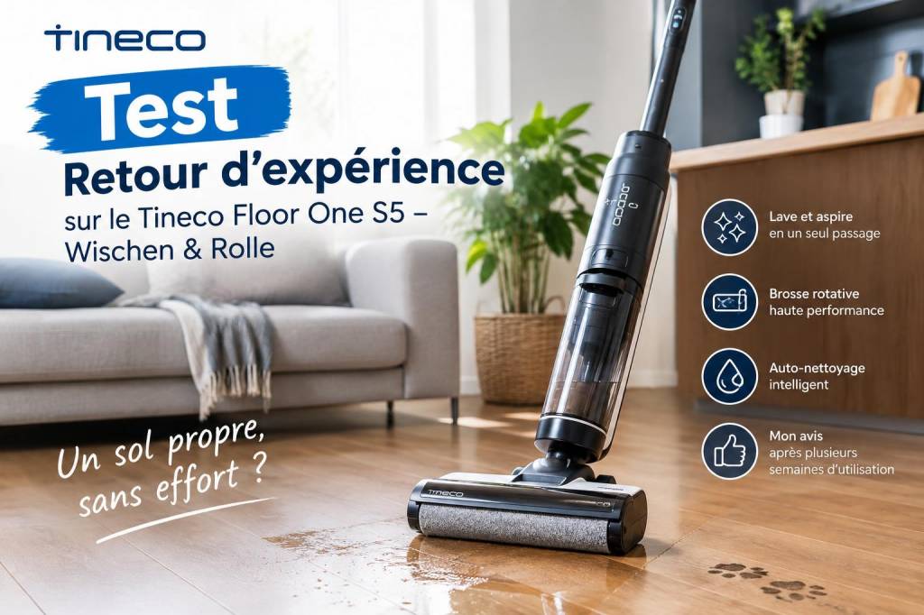 Test: retour dexpérience sur le Tineco Floor One S5 – Wischen & Rolle